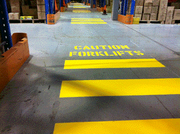 Caution Forklifts Image
